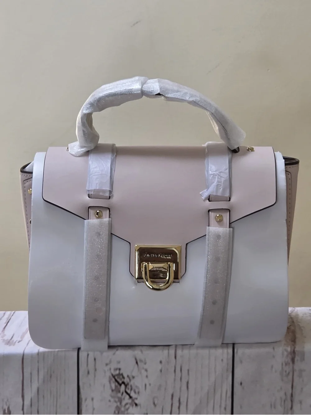 Michael Kors Manhattan Medium Leather Satchel